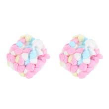 600Pcs Multicolor Hamster Cotton Balls Warm Cage Nest Accessories
