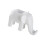 Geometric Elephant Phone Stand And Pen Stand Desktop-White 1