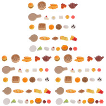 90St Mini Food Model Resin Gekleurd Voor Poppenhuis En Fotografie