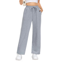 Womens Sweatpants Loose High Waist Wide Leg Lounge-gray XXL