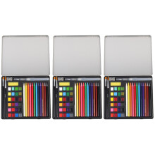 3Sets Waterverfverfspullen Lichtgewicht Reisset Assorti Kleuren Kit