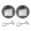 2Pcs Solar Light Replacement Top LED Solar Panel Lantern Lid for Outdoor Hanging Lanterns IP65 Waterproof 1
