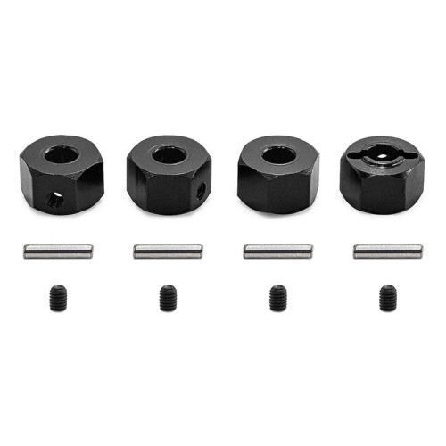 Kit de Conector Hexagonal de 12 mm para   MAXX Coche RC, Accesorios Negros.
