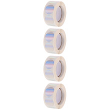 4Rollen Silbern Runde Tanning Sticker Für Geschenk & Scrapbooking