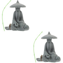 2Stk Kreative Statue Resin Für & Tank