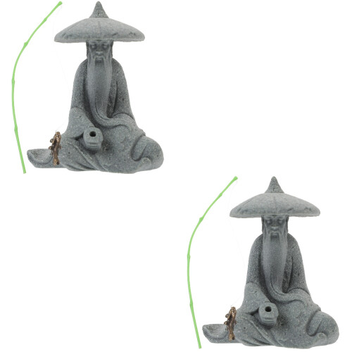 2Stk Kreative Statue Resin Für & Tank