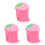3Pcs Compact Pink Desktop Rubbish Can PP Material Garbage Storage Bin 1