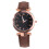 4Stk Damen Lederuhr Verstellbar Elegant Alltagsmode 1