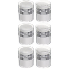 6Stk Weiße Lotion Pump-Behälter Acryl Kompakt Und Langlebig