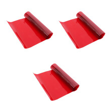 3Rouleaux Film Fenêtre Rouge Transparent Pet Décoratif Anti-Uv