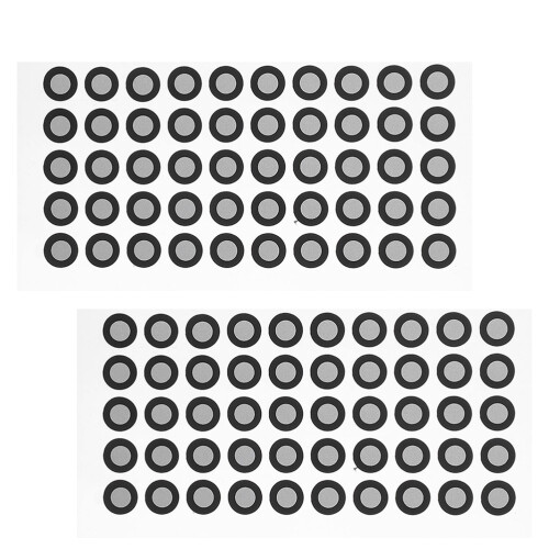 2Feuilles Stickers Marqueurs Réflecteurs Pet Noir Usage Scanner 3D