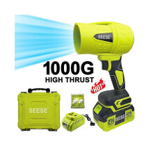 1000G Akku-Laubbläser mit Akku, Hochleistungs-Turbolüfter, bürstenlosem Kupfermotor, handlichem Jet-Trockner zum Trocknen von Autos