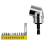 105 Degree Right Angle Drill Adapter and 12pcs Bend Screwdriver Bit 1/4In Hex Shank Driver Angle Drill Attachment Short 1