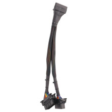 2 im 1 OBD2 VerläNgerung Kabel OBDII Stecker auf 2 Buchsen Splitter Auto Computer Anschluss Konvertierung Stecker Buchse 30CM