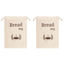 Bio-Leinen-Brotbeutel, Wiederverwendbare Brotbeutel, Aufbewahrungsbeutel für Lebensmittel, Brot-Aufbewahrungsbeutel, Öko-Brotbeutel