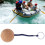 Water Sports Floating Keychain Cork 5cm Ring 11