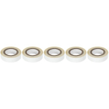5Rolls White Hair Tape for Lace Wigs Cotton Paper with Strong Adhesive