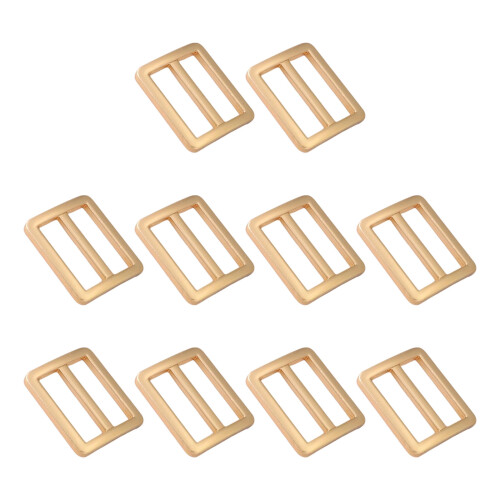 Slide Buckle Triple Glides Strap Keeper-light gold