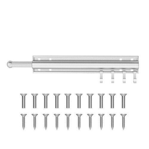 Corrosion Resistant Metal Extending Clothes Rail Simple-Silver