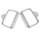 2PCS Stainless Steel D Handle Gym Pull 18