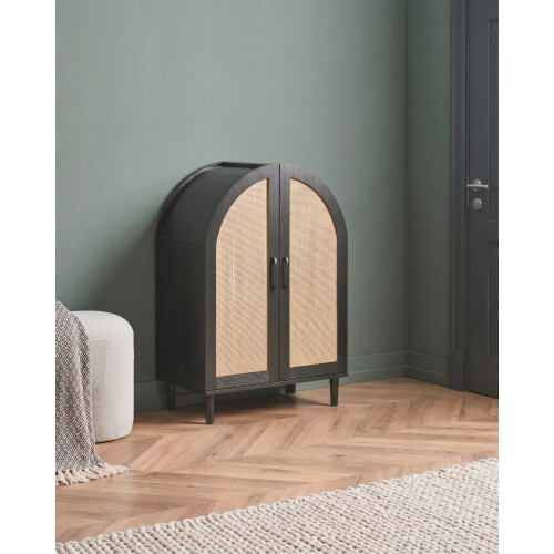 Beliani Shoe Storage Cabinet BICHENO Black 1