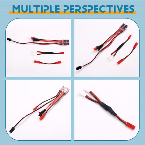 30A 4-8V  Brushed Electric Speed Controller ESC Brush Electronic Motor Speed Controller with JST Wire for RC Car 1