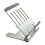 Foldable Phone Tablet Holder Bracket Aluminum Alloy-Silver 1
