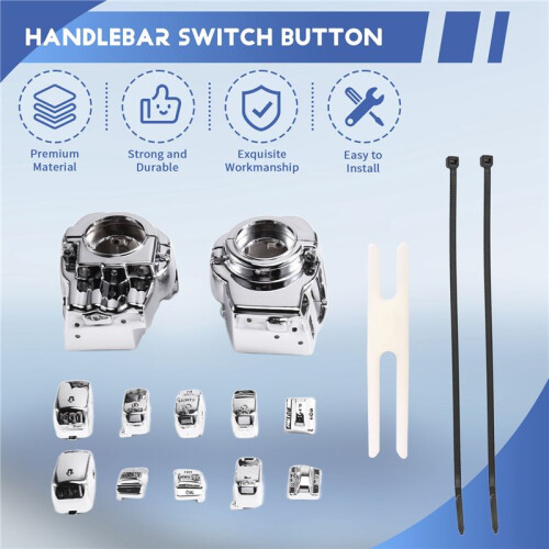 Motorcycle Handlebar Button for  Ultra Classic Electra Glide Road King Glide 1996-2013 Handlebar Button Shell 1