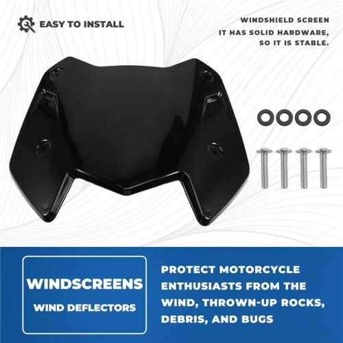 Motorcycle Windshield Windscreen Wind Shield Accessories for  TMAX 560 2022-2026 Black 1