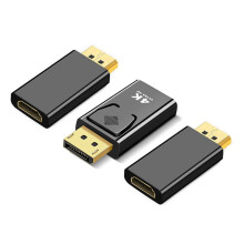 DP auf -Kompatibler Adapter 3er-Pack  auf -Kompatibler Konverter Vergoldet für PC, Monitor, HDTV
