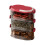 Clear Plastic Kitchen Storage Box With Clear View For-Red 3 1