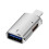 Para Adaptador de Interface para  para USB 3.0OTG, Telefone Celular e Tablet para  para Unidade Flash USB, Mouse e Teclado Prata 1