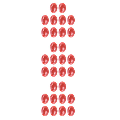 30Pcs Oval Watermelon Red Agate Cabochons for Earrings and Decor