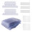 File Folder Tabs, 100 Sets Hanging File Folder Labels 2Inch Plastic Tabs and Inserts for Hanging File Folders 1