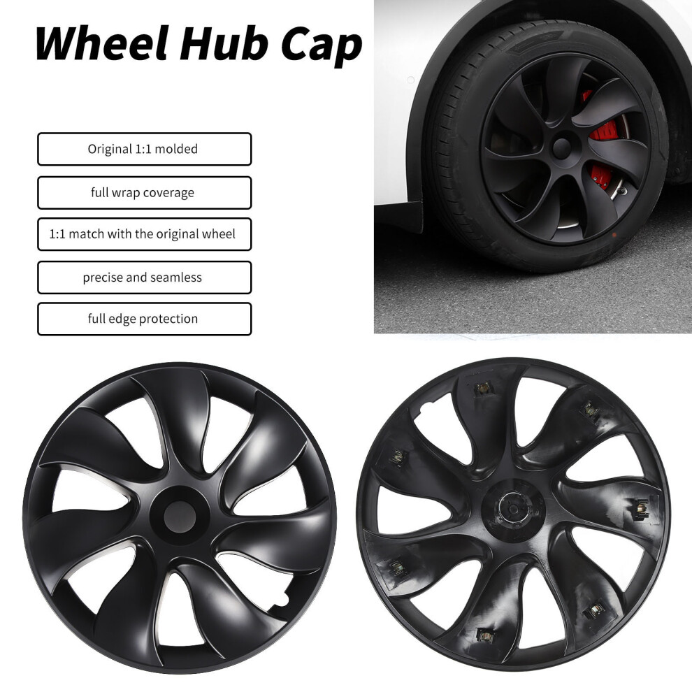 4X 19In Hubcaps Full Wrap Tesla Model Y 2020-2023 7055741534942