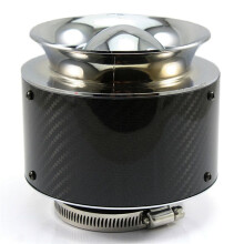 Filtros de Motor de Desempenho de Carro XH-UN013 Filtro de Ar de Alto Fluxo para Kit de Admissão Fria Automática 76mm Tampa de Fibra de Carbono