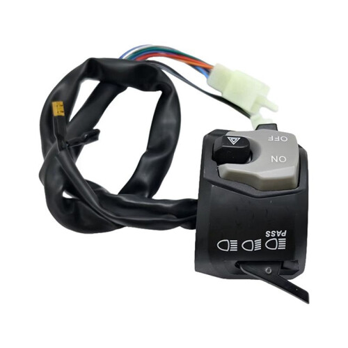 For GSX Handle Bar  with Passing Universal Left Side Horn Electric Start Double Flash Light