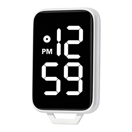 Keychain Watch Large Screen For Student And Outdoor-White