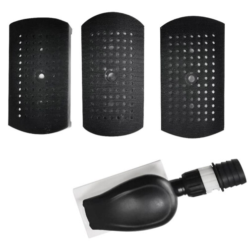 Hand Sanding Block Kit with Replacement Pad Hook and Loop Multipurpose Sander Tool for Wood Sanding Car Polishing