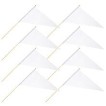 8Pcs Garden Marking Flags With Poles For Lawn Sprinkler Irrigation