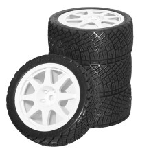 4pcs 68mm 1/10 RC Racing Car Tires  Road Touring Drift Car Tyre Wheel for -TT01 TT02 XV01 XV02 TA06 W180