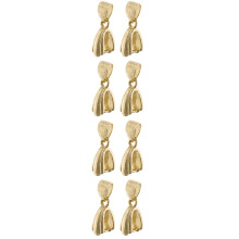 8Pcs Golden 925 Silver Jewelry Clasps for Necklaces DIY Pendant Holder