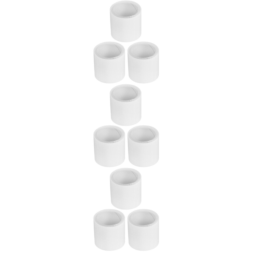 9Rolls Strong Adhesive White Fiber Nail Wraps Nail Protector Tape