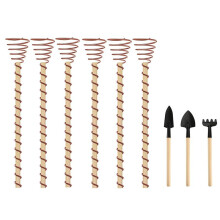 Estacas para Plantas de Electrocultivo, Varillas de Cobre para Electrocultivo de 12 Pulgadas, Sondas, 10 Piezas de Alambre de Cobre Largo,