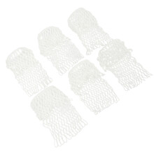 6x White Billiards Net Pockets Cotton Pool