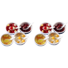 8Pcs Creative Pretend Food Play Set Mini House Ornament for Home Decor