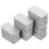 40Pcs Small Silver Tinplate Boxes Sliding Lid Craft Storage Organizer 1