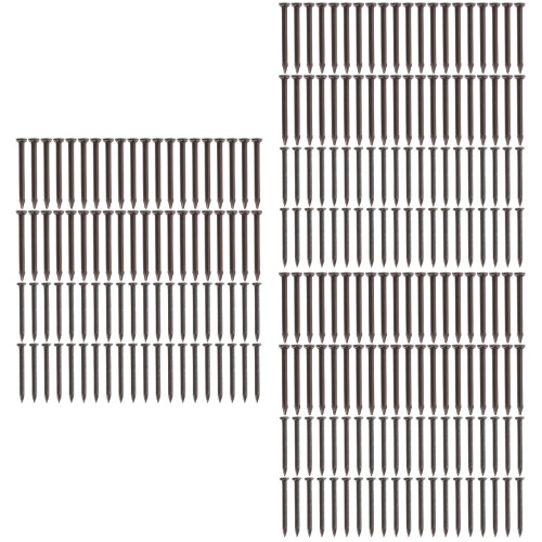 6Box Black Stainless Steel Pointed Cement Nails Kit for Home Projects