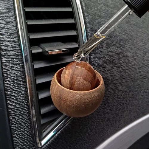 Houten etherische olieverspreider Autoluchtverfrisser voor 1