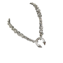 Unisex Industrial Edelstahl Spiked Horse Huf Anhänger-Spikes